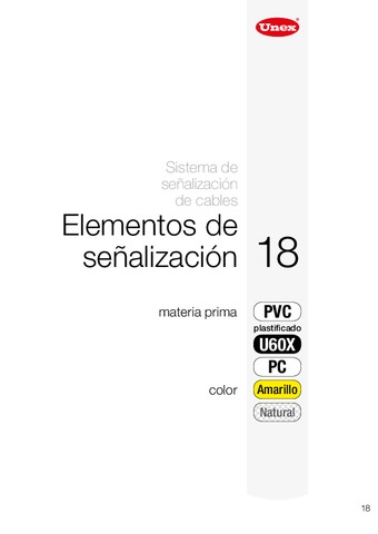 Unex - Elementos de señalización 18 pc